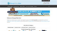 Desktop Screenshot of massagetablesnow.com